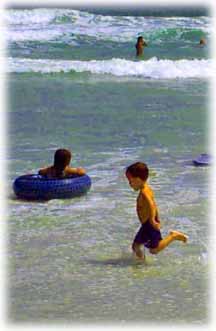 Kids on Deerfield Beach