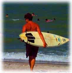 Surfer on Cocoa Beach