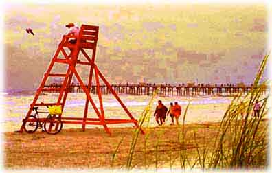 Strolling on Jacksonville Beach